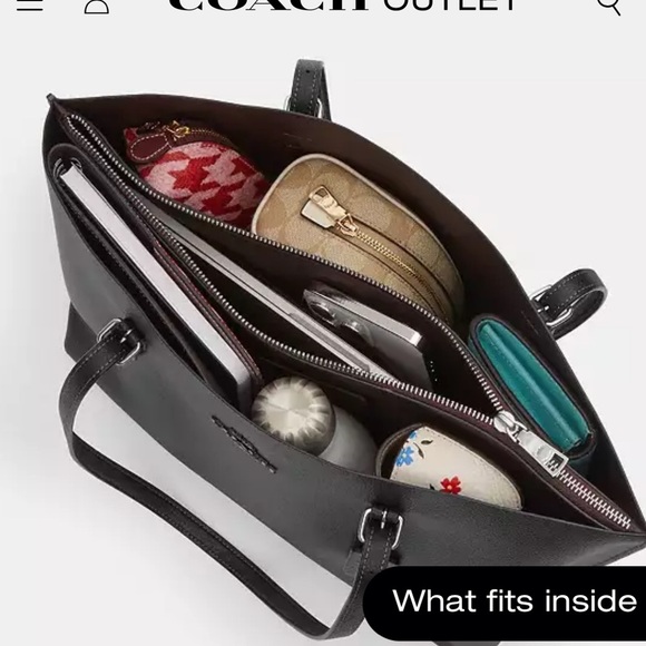 Coach Black and White Tote Bag - Picture 7 of 16